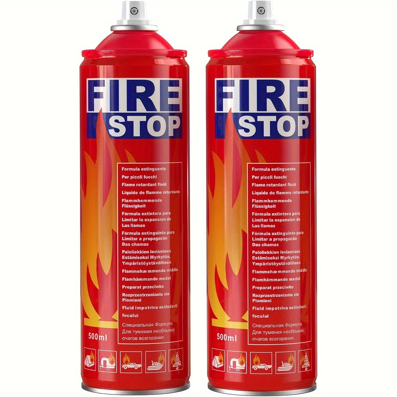 Portable Mini Fire Extinguisher for Home, Car, Kitchen & Boat – 4-in-1 Small Fire Stop with Mounting Bracket, 2-Pack & 4-Pack, Essential Fire Safety for Every Room & Vehicle