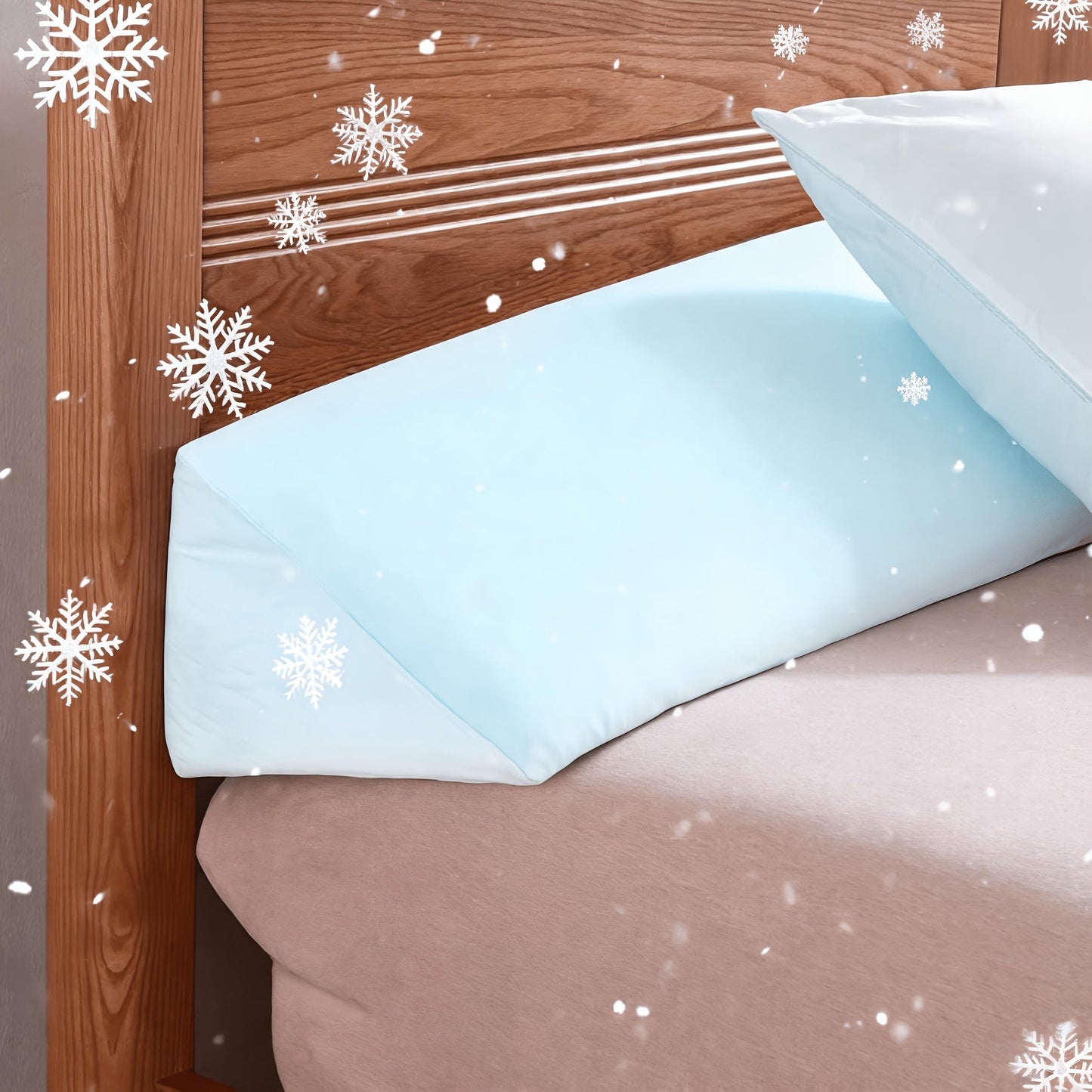 Bed Wedge Pillow Mattress Gap Filler – Headboard Gap Filler for Bed, Close the Gap Between Mattress and Headboard or Wall, Wedge Bolster Pillow for Sleeping Support Backrest Cushion, Small Twin Full Queen King