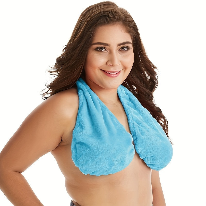 Women's Strapless Towel Bra Tube Top Breathable Absorbent Soft Plush Chest Wrap for Beach Sports Daily Wear Multiple Colors S M L