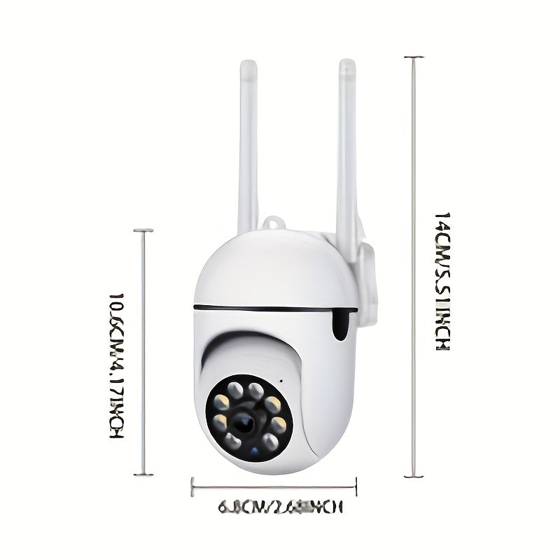 6-Pack 1080P Full HD WiFi Security Camera with 355° Panoramic Rotation, Night Vision, Two-Way Audio & Motion Detection – Wireless Indoor Home Security Camera, USB Powered, Smartphone Compatible