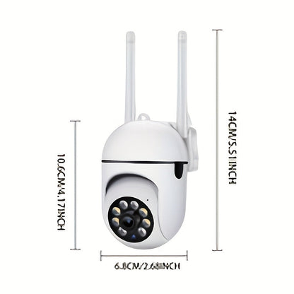 4-Pack 5G WiFi Security Camera 1080P – 360° PTZ Panorama Smart PIR Motion Detection Color Night Vision Two-Way Audio IP54 Weatherproof, Indoor Outdoor Home Surveillance with App Remote Viewing