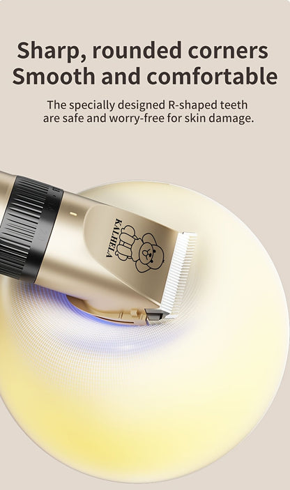 USB Rechargeable Wireless Pet Hair Trimmer for Dogs and Cats - Cordless Grooming Scissors with Lithium Battery 36V Low Voltage Safe, Professional Home and Salon Use Pet Clipper