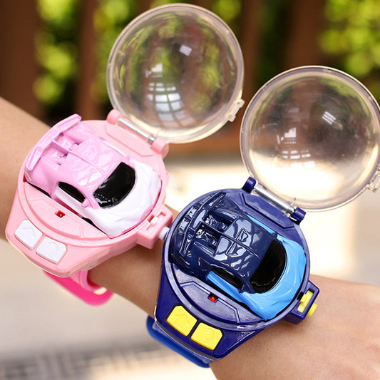 RC Car Watch Toy for Kids – Mini Wearable Remote Control Electric Racing Car, Metal Alloy Stunt Vehicle, Cool Birthday Christmas Halloween Gift for Boys Girls Ages 6+