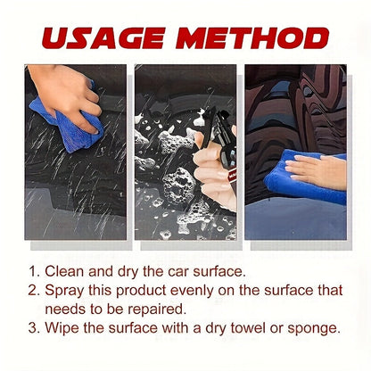 Liquid Ceramic Coating 6.76oz with Applicator Sponge - Automotive Paint Protection, Hydrophobic Glass Treatment, High Gloss Enhancement and Surface Rejuvenation for Cars, Trucks and SUVs