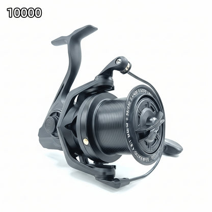 Heavy Duty Saltwater Spinning Reel 8000 10000 14000 Deep Sea Fishing Reel Metal Body High Line Capacity Ambidextrous Large Fish Ocean Surf Reel