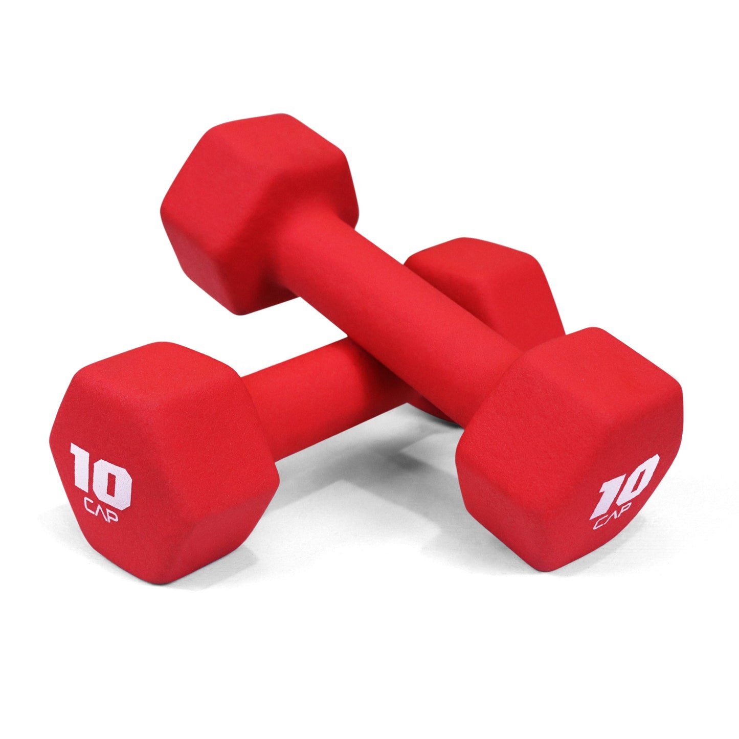Neoprene Hex Dumbbell Set Pair - Non-Slip Color-Coded Cast Iron Hand Weights for Women & Men, Home Gym Strength Training Free Weights, 2LB to 15LB Sold in Pairs
