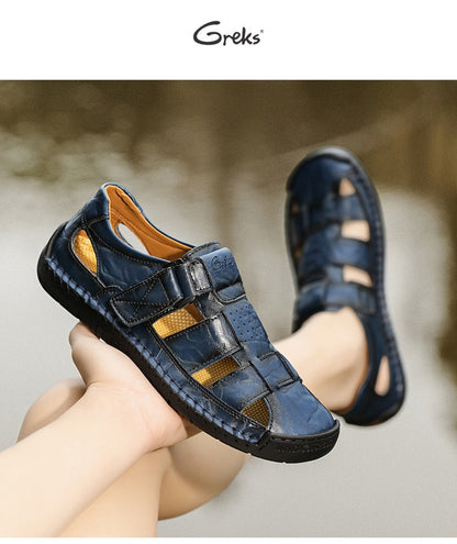 Men's Closed Toe Sport Sandals – Breathable Outdoor Fisherman Shoes, Anti-Slip Summer Beach Loafers for Hiking, Walking & Water Activities | Velora
