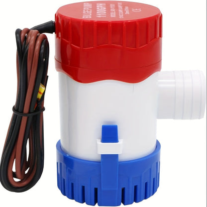 1100GPH 12V Submersible Electric Bilge Pump Low Noise Auto Float Switch for Boats Yachts RVs Pools Marine Water Removal