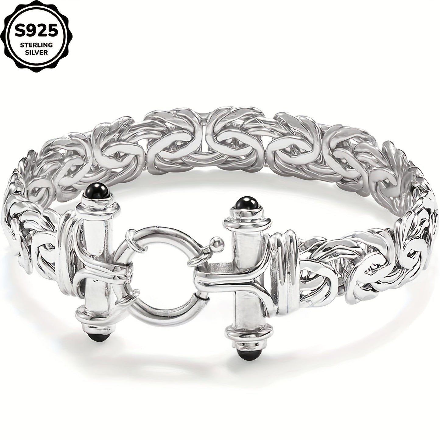 925 Sterling Silver Classic Women's Bracelet – Elegant Silver Chain Bracelet for Anniversary, Graduation & Valentine's Day, Holiday Gift Box Included