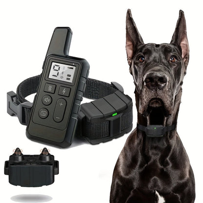 9-Level Remote Dog Training Collar – Rechargeable E-Collar with Shock, Vibration & Tone Modes, 500M Range, Adjustable for Small Medium Large Dogs, Safe Electronic Bark Control