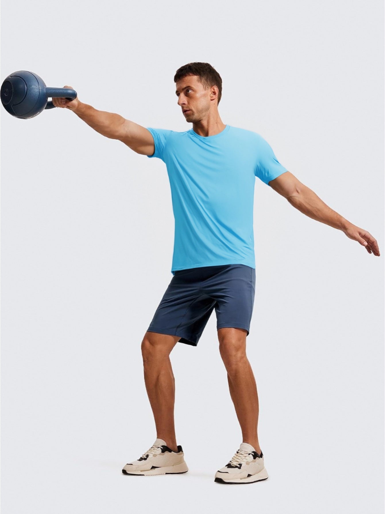 Men's Quick-Dry Workout T-Shirts 7-Pack - Moisture-Wicking Athletic Tees for Running Weight Training Tennis Gym S-XXL