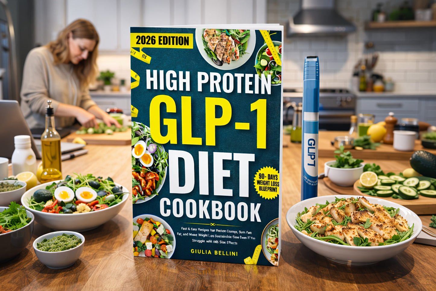 High Protein GLP-1 Diet Cookbook – Fast & Easy Recipes to Reduce Cravings, Burn Fat & Make Weight Loss Sustainable | Ozempic & Wegovy Friendly Meal Plan Guide