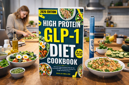 High Protein GLP-1 Diet Cookbook – Fast & Easy Recipes to Reduce Cravings, Burn Fat & Make Weight Loss Sustainable | Ozempic & Wegovy Friendly Meal Plan Guide