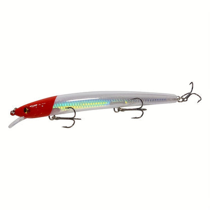 Minnow Fishing Lures 10pcs Hard Bait Set – 13.5cm 15.5g Plastic Artificial Fish for Bass Sunfish Trout Sea & Freshwater Tackle