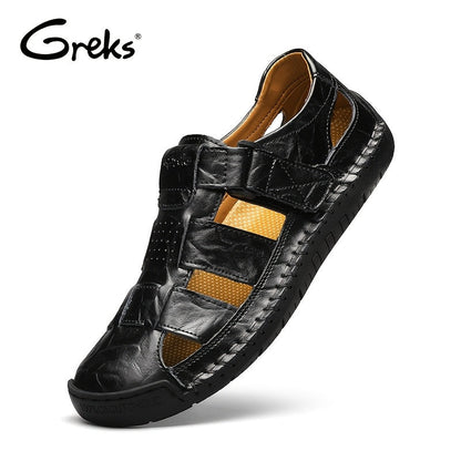 Men's Closed Toe Sport Sandals – Breathable Outdoor Fisherman Shoes, Anti-Slip Summer Beach Loafers for Hiking, Walking & Water Activities | Velora