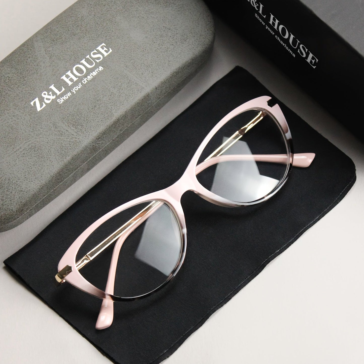 Women's Cat Eye Reading Glasses Retro Readers with HD PC Polycarbonate Lenses, Spring Hinge Earpieces, Durable Plastic Frame – Pink Black Leopard Print, Strength +1.0 to +4.0