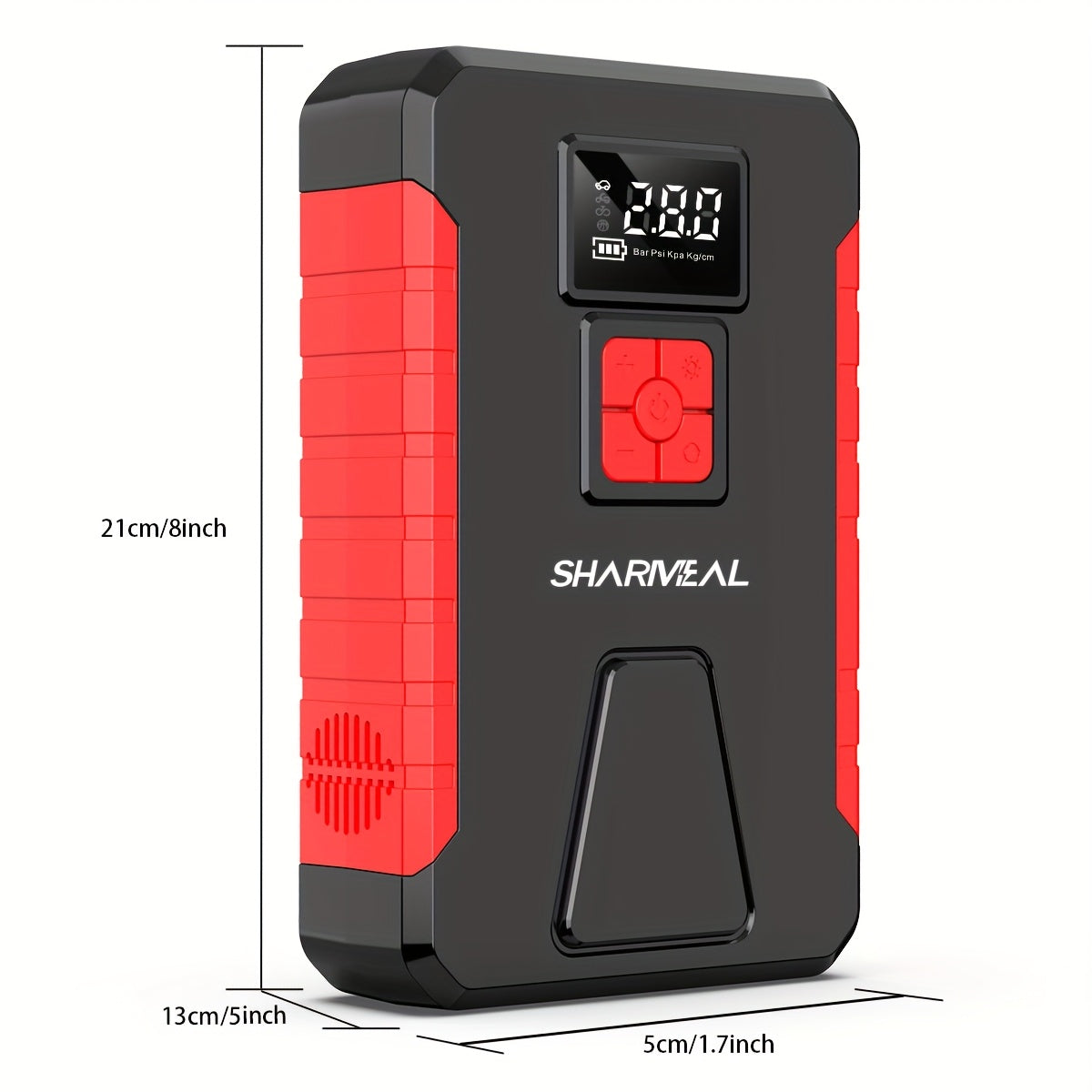 Portable Jump Starter 15000A-19000A Peak | 17-in-1 with 350PSI Air Compressor, 12V Car Battery Charger, LED Light, Digital Display – Emergency Kit for Cars, Trucks & SUVs