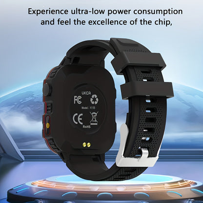 Large Screen Smartwatch Compatible with iPhone Android Wireless Calling SMS Fitness Tracker Heart Rate Monitor Remote Camera Control USB Rechargeable for Men Women - Modern Design Travel Gift