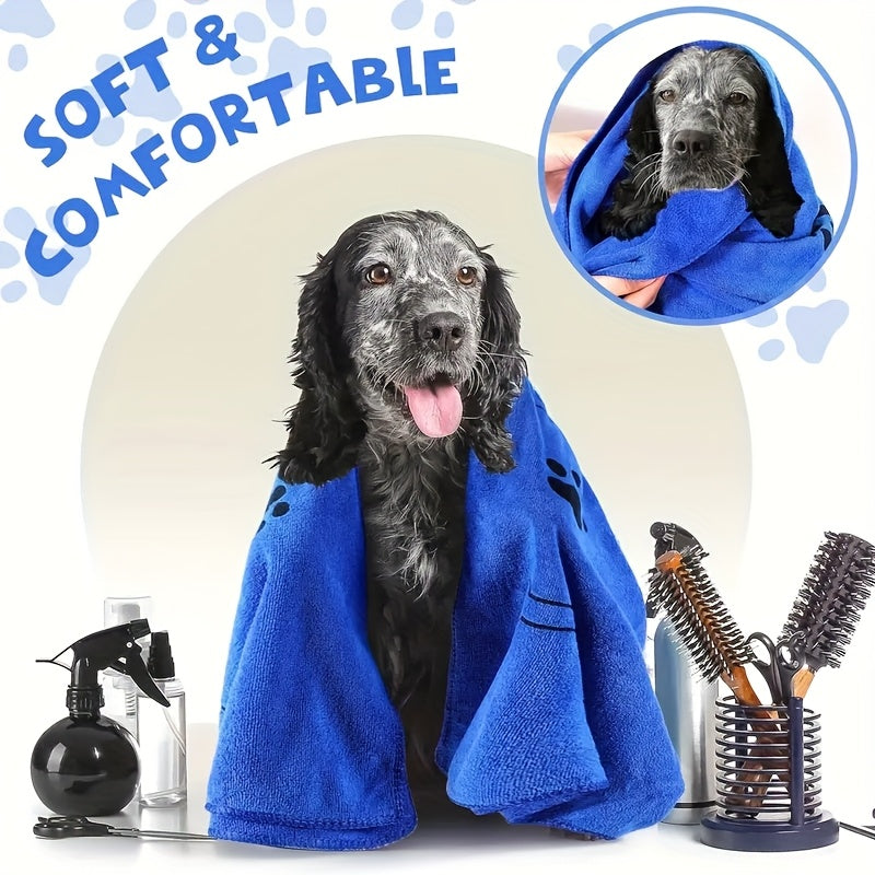 Large Pet Bath Towel for Dogs & Cats, 40x24 Inch Super Absorbent Quick Dry Microfiber Dog Towel, Soft Drying Blanket for Bathing, Grooming & Beach – Pet Supplies Gift