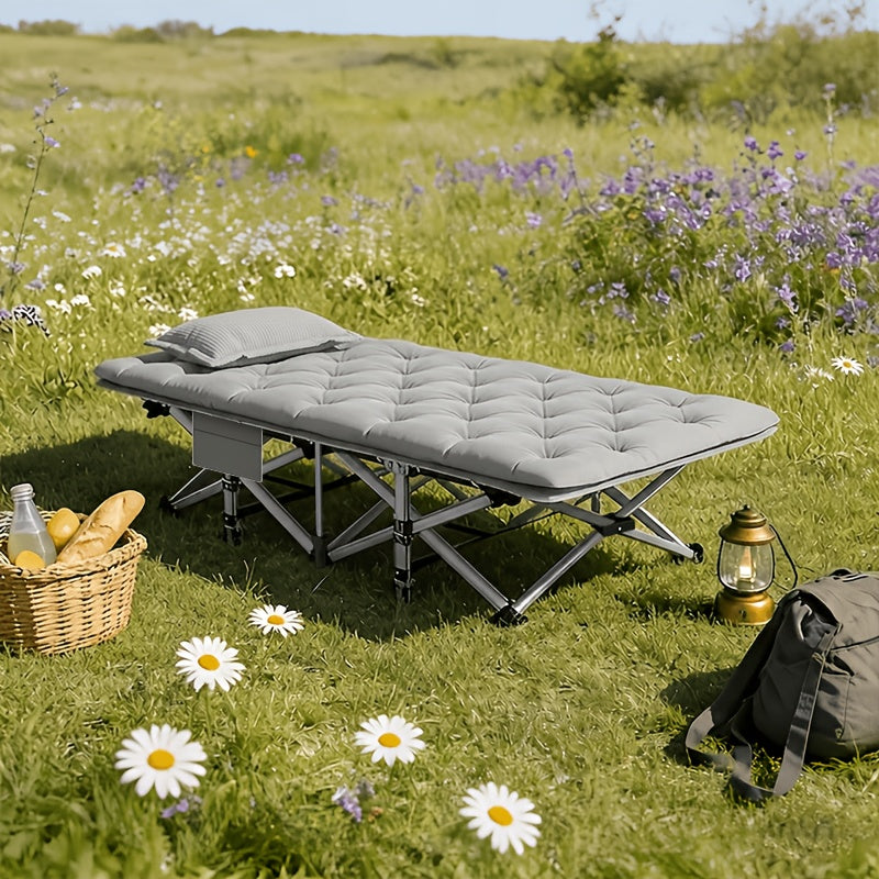 Heavy Duty Folding Camping Cot with Mattress for Adults – 500/600/700 LBS Capacity, Portable Outdoor Bed with Carrying Bag for Tents, Camping & Travel – 3 Models, 3 Colors