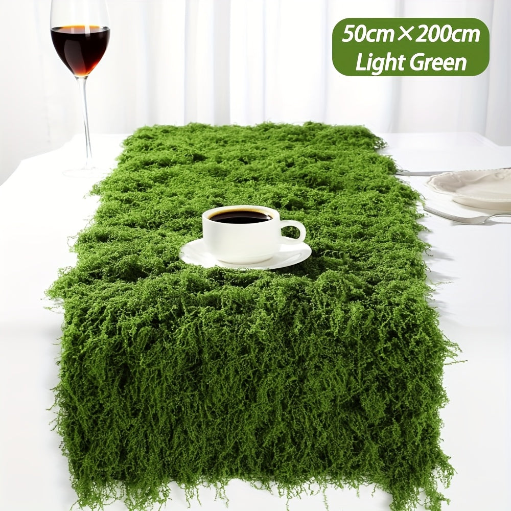 Artificial Moss Carpet Roll 19.68×78.74 Inch – Fake Moss Mat for Wall, Garden, Wedding, Roof & Indoor Outdoor Decoration, Cuttable & Easy to Maintain