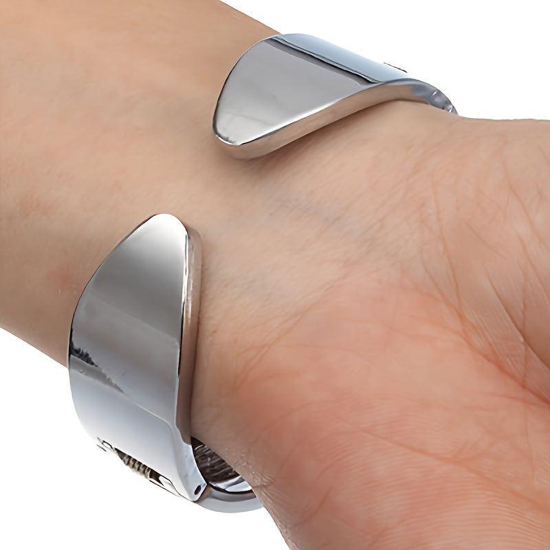Women's Quartz Bracelet Watch Stainless Steel Band Analog Round Dial Elegant Ladies Wrist Watch 4 Colors