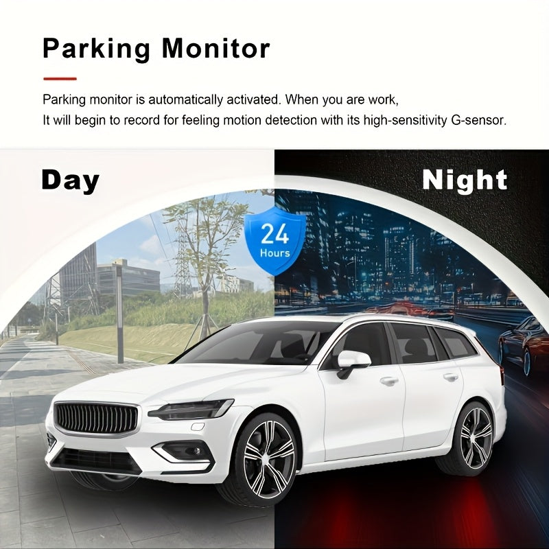 Dash Cam 2 & 3 Camera 1080P Front 720P Rear | Infrared Night Vision, 170° Wide Angle, WiFi, Loop Recording, G-Sensor, 32GB, 24H Parking Mode – Front and Rear Car Camera for All Vehicles