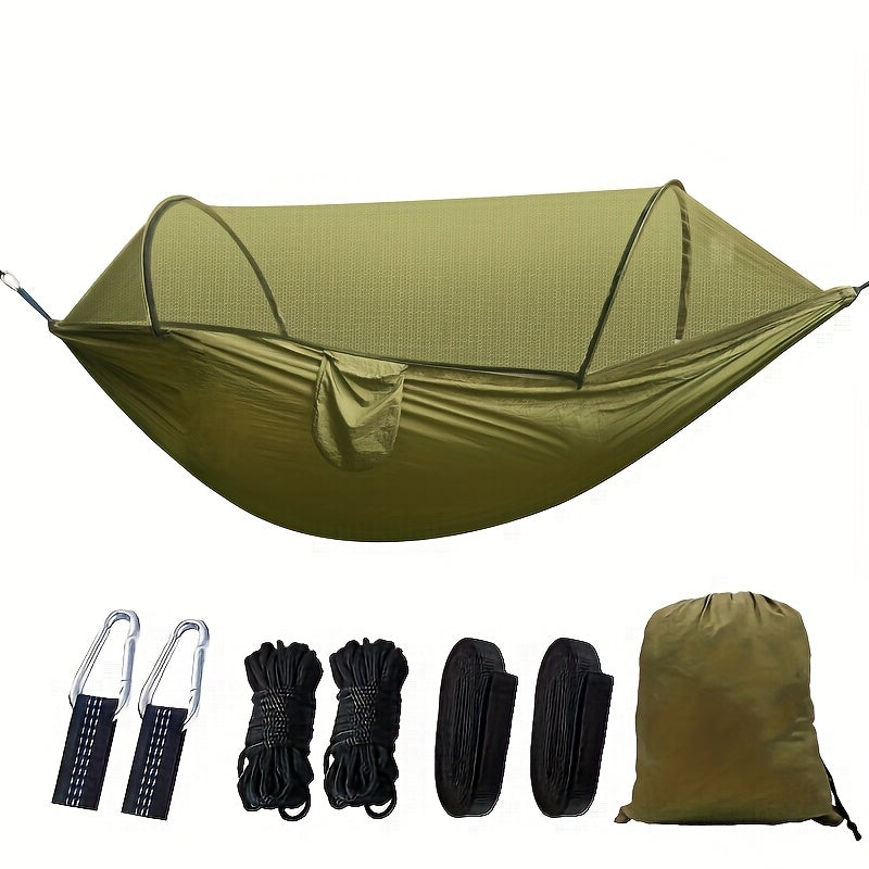 3-in-1 Double Camping Hammock with Mosquito Net and Sun Shade – Lightweight Portable Durable, Ideal for Camping Hiking Backpacking Picnicking Parks, 7 Color Options