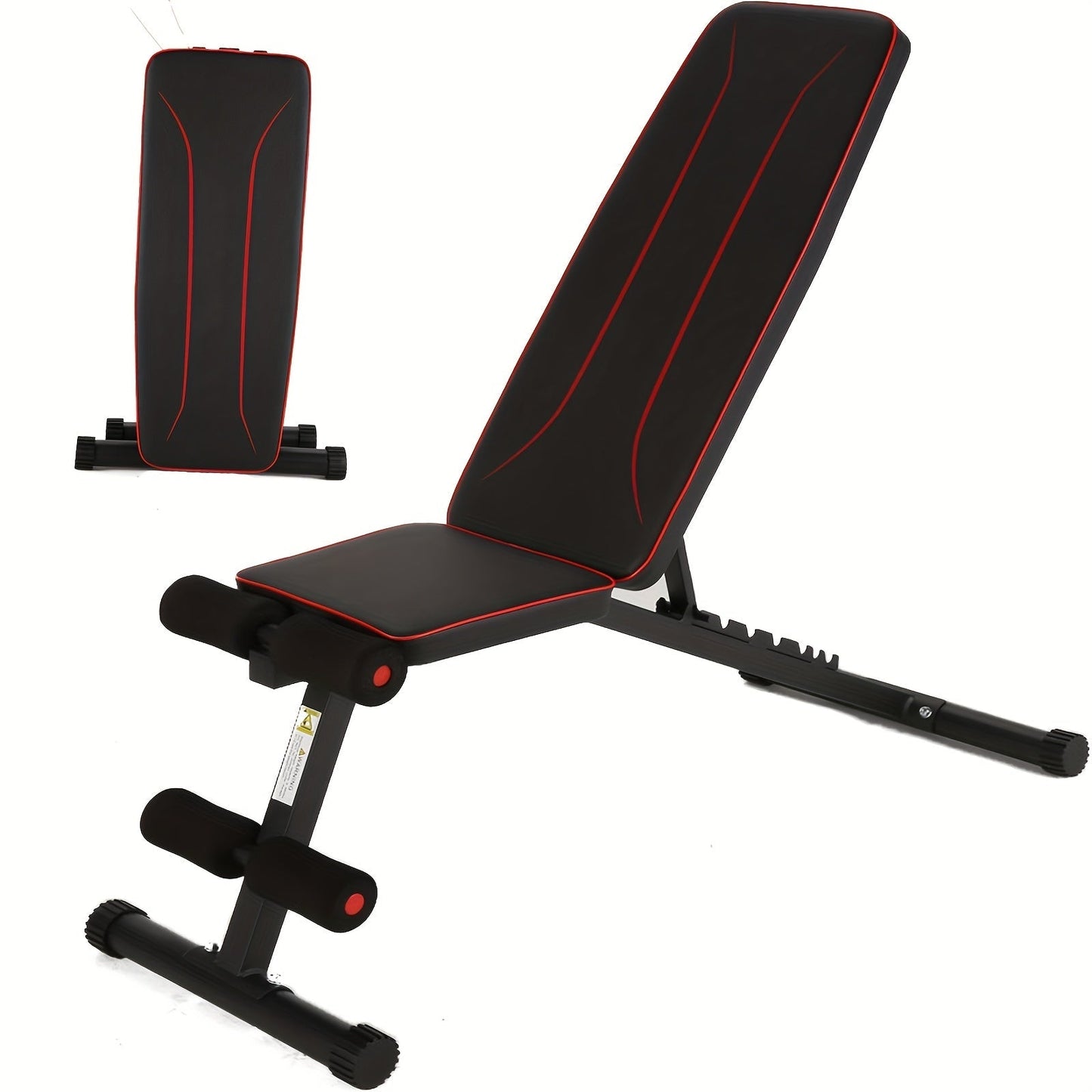 Adjustable Weight Bench Press Set with Squat Rack – 1200LBS Foldable Home Gym Equipment, Full Body Workout Station with Leg Developer & Preacher Curl Pad for Strength Training