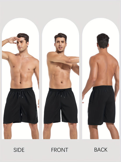 5-Pack Men's Sports Gym Workout Shorts Quick Drying Lightweight Basketball Running Shorts Stretch Waistband Side Zip Pocket Woven Fabric Athletic Shorts for Men