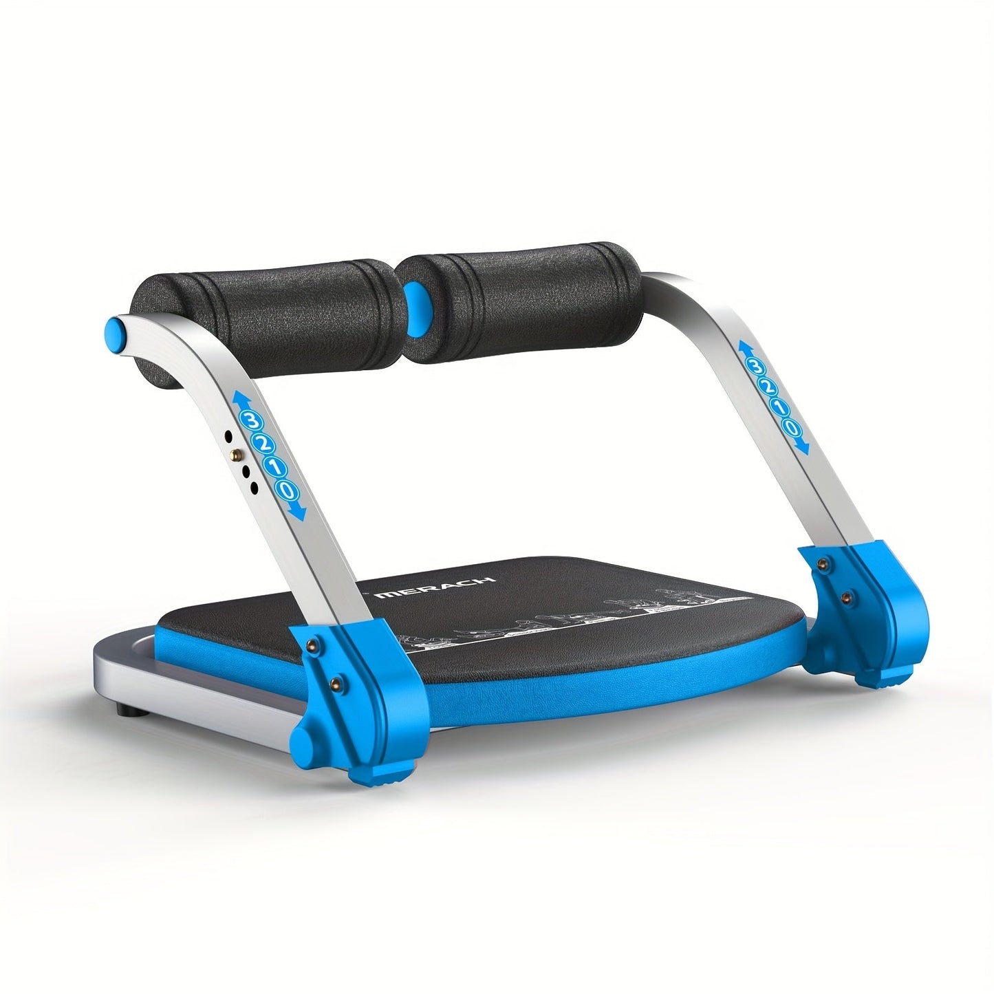 Multifunctional Ab Trainer Machine for Home Gym – Core Strength, Waist Slimming & Belly Fat Workout Equipment for Men & Women – Red & Blue