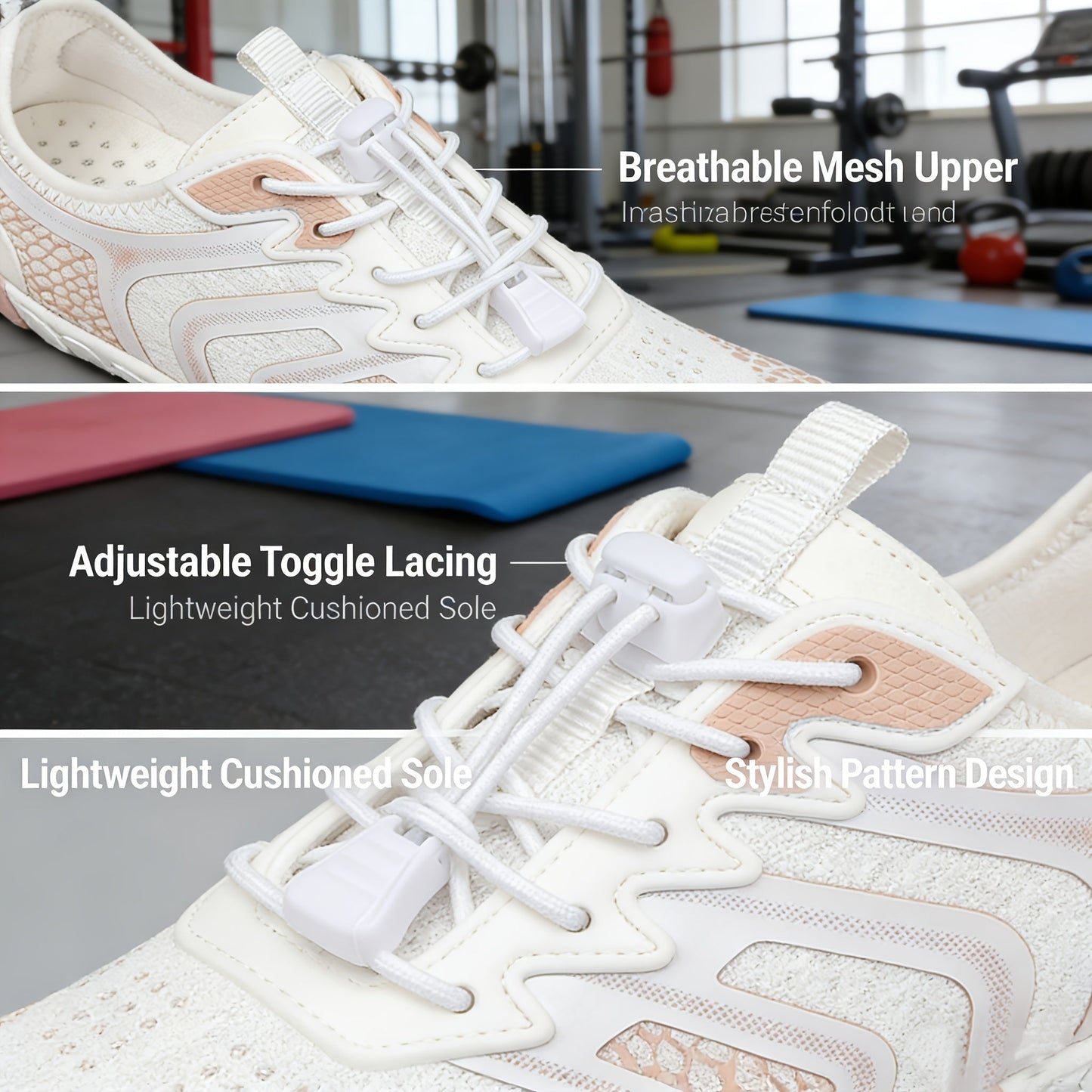 Women's Barefoot Hiking Shoes – Lightweight Breathable Outdoor Sports Shoes for Trail, Beach & Everyday Wear, Fashionable Minimalist Design, Non-Slip Sole, Available in Multiple Colors, Sizes US 6-11