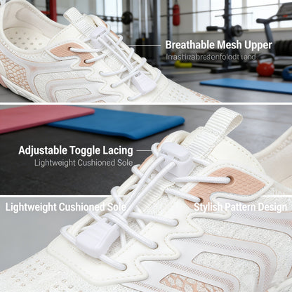 Women's Barefoot Hiking Shoes – Lightweight Breathable Outdoor Sports Shoes for Trail, Beach & Everyday Wear, Fashionable Minimalist Design, Non-Slip Sole, Available in Multiple Colors, Sizes US 6-11