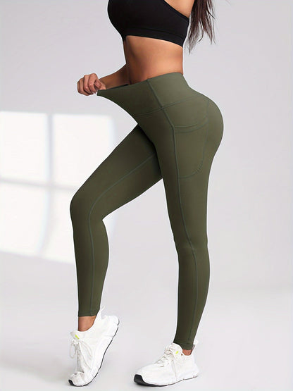6 Pack Women's High Waist Leggings with Pockets Buttery Soft Tummy Control Yoga Pants Multicolor Sets S-XXL Activewear