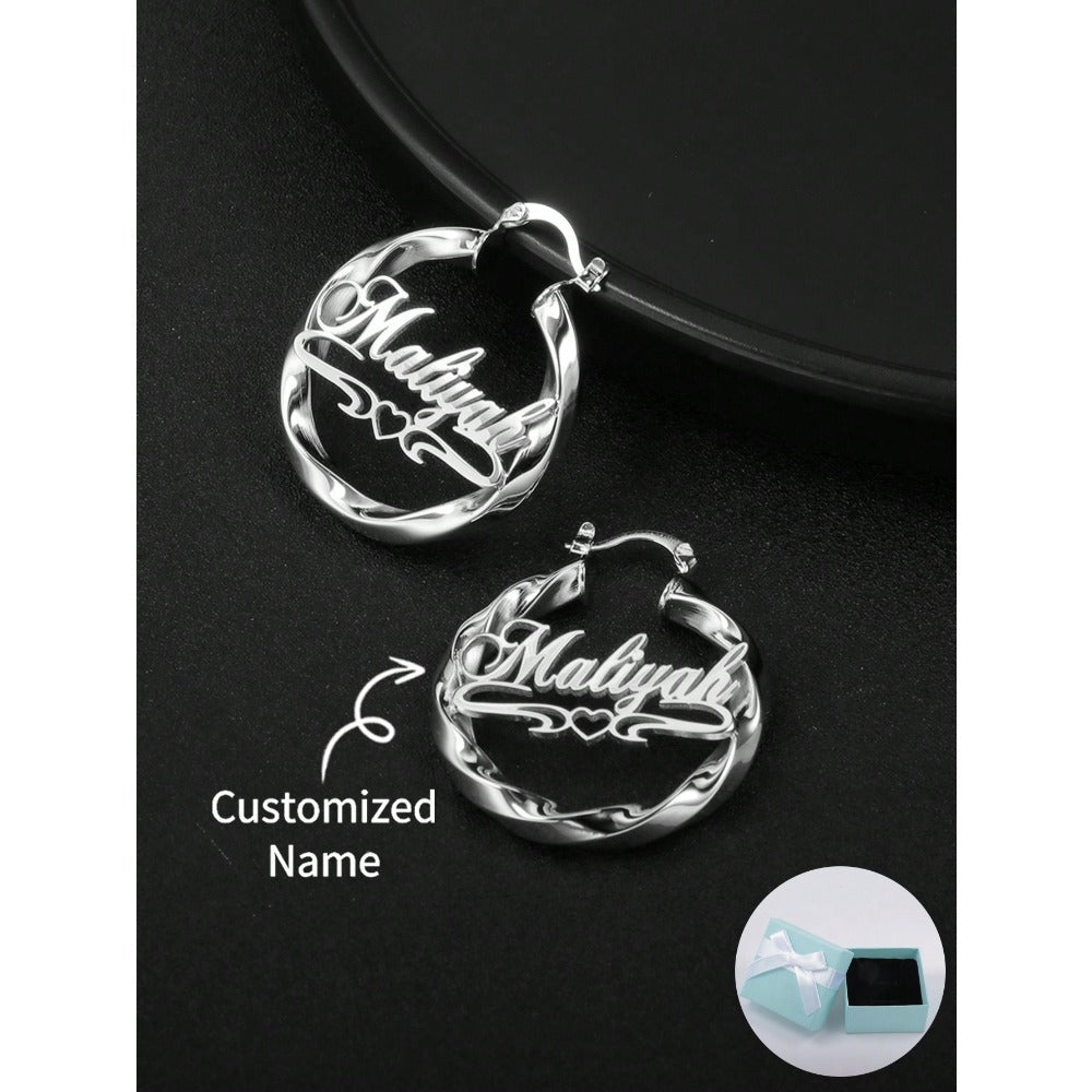 Twisted Heart Drop Earrings for Women – Gold & Silver Stainless Steel Dangle Studs, Romantic Elegant Jewelry for Daily Wear, Mother's Day, Valentine's Day, Birthday, Anniversary & Christmas Gift