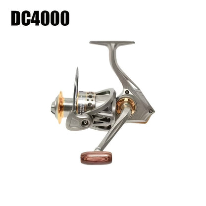 Metal Spinning Fishing Reel 5.2:1 Gear Ratio 22LB Max Drag - Aluminum Alloy Ambidextrous Reel for Freshwater Saltwater Bass Carp Fishing