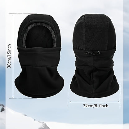 Balaclava Ski Mask 2 Pack Windproof Fleece Hood – Full Face Neck Cover for Men & Women, Cold Weather Cycling Skiing Snowboarding Riding Outdoor Sports Warm Skull Cap Headscarf, Unisex Winter Hat