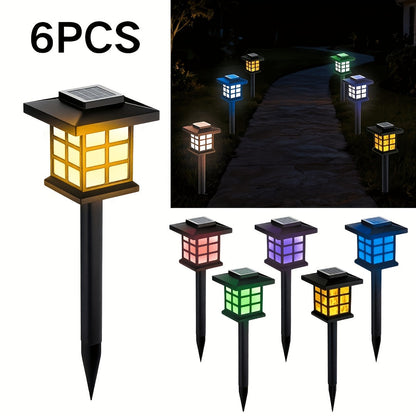 Solar Outdoor Lights LED Garden Path Lights IP44 Waterproof Landscape Lighting for Sidewalk Driveway Lawn Yard Courtyard – Warm White, Pack of 6, 12 or 24 – Christmas & Holiday Decor