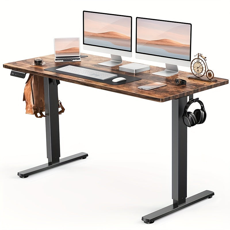 Electric Standing Desk Adjustable Height 40 48 55 63 Inch – Sit Stand Up Desk with Memory Controller & Anti-Collision, Ergonomic Home Office Gaming Workstation, Multiple Colors & Sizes