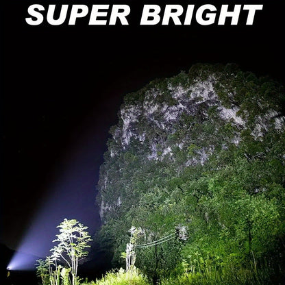 Rechargeable COB LED Headlamp 4-Pack – Super Bright USB Rechargeable Headlight with Magnetic Base, Long Range & COB Modes, Adjustable Hard Hat Clip, 500mAh Battery for Camping, Hiking, Fishing & Work