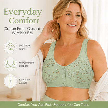 7 Pack Seamless Wireless Bra Set for Women – Soft Front Button Bralettes, No Underwire, Comfortable & Breathable for Daily Wear, Yoga, Travel & Festivals, Sizes S-XXL