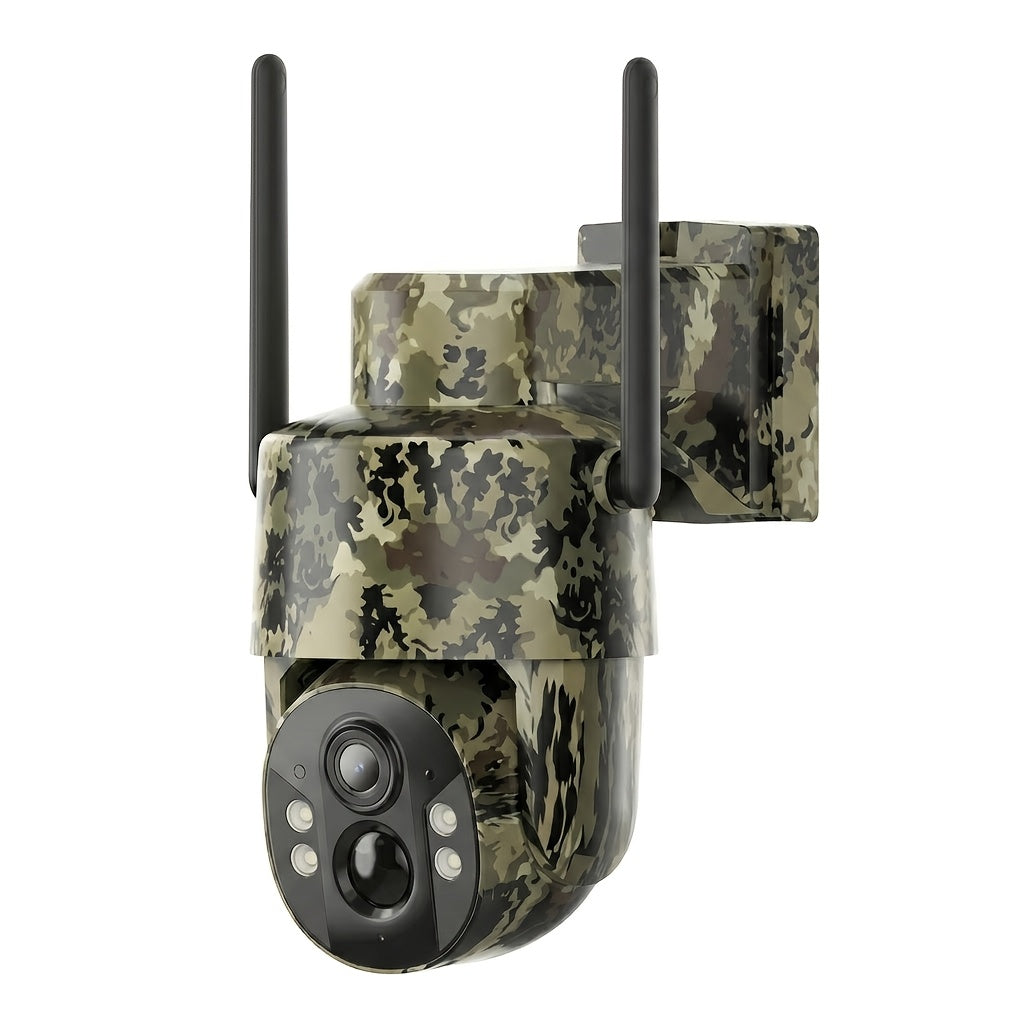 4G LTE Solar Security Camera Outdoor Wireless – No WiFi Needed, 4K Night Vision, 360° Live View, Two-Way Audio, Waterproof Trail Camera for Hunting, Farm, Ranch & Wildlife Monitoring