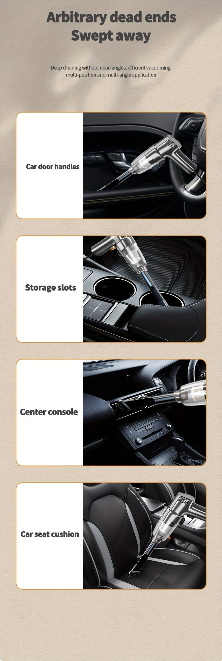 Corded Car Vacuum Cleaner 3KPa Suction Handheld Lightweight – 3M Cord, Single-Point Exhaust, One-Click Dust Cup Empty for Cars, Trucks & Home Cleaning – No Battery Needed