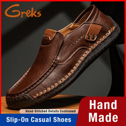Men's Slip-On Loafers Lightweight Comfortable Casual Shoes for Driving Shopping Everyday Wear Flexible All-Season Footwear Black Light Brown Dark Brown Sizes US 3.5-12.5