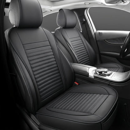 Universal Front Car Seat Covers 2-Pack Full Surround High-Back Bucket Seat Protector Anti-Slip Easy Install for Cars SUVs Trucks - Multiple Colors & Styles