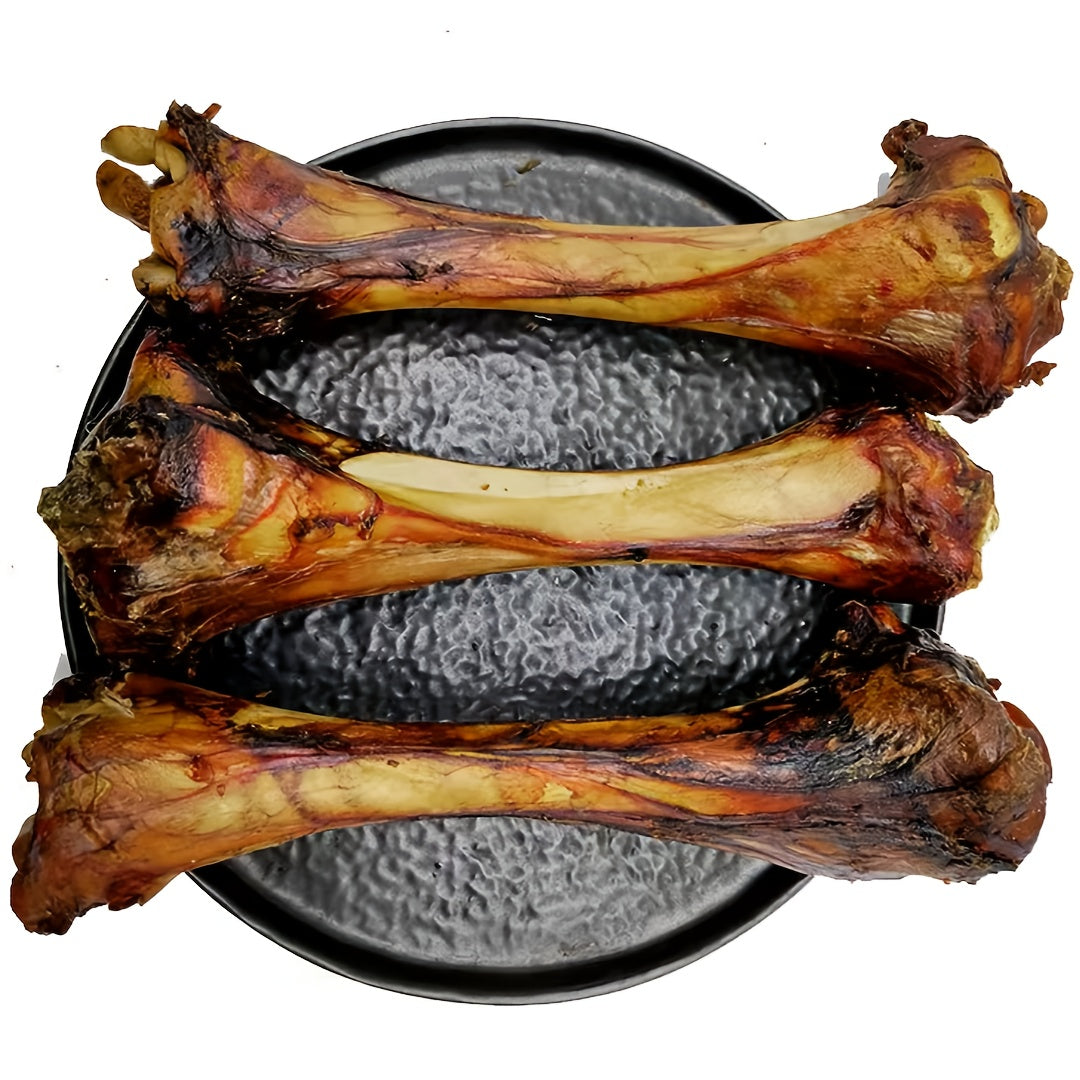 Long-Lasting Beef Bone Dog Chews Large Beef Flavor Chew Bones for Medium and Large Dogs Natural Daily Reward Treats for Indoor and Outdoor Snack Time Pet Dental Chews