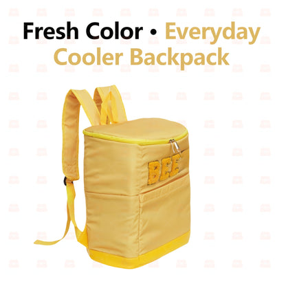 Insulated Cooler Backpack 30 Can Leopard Print with Mesh Pockets & Adjustable Straps - Leakproof Nylon Cooler Bag for Beach Camping Picnic Hiking Travel Daily Use