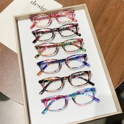6-Pair Blue Light Blocking Reading Glasses for Women & Men - Oval Full-Frame PC Readers with Anti-Glare Lenses, +1.00 to +4.00 Strengths for Computer Office & Reading, Comfortable Spring Hinge