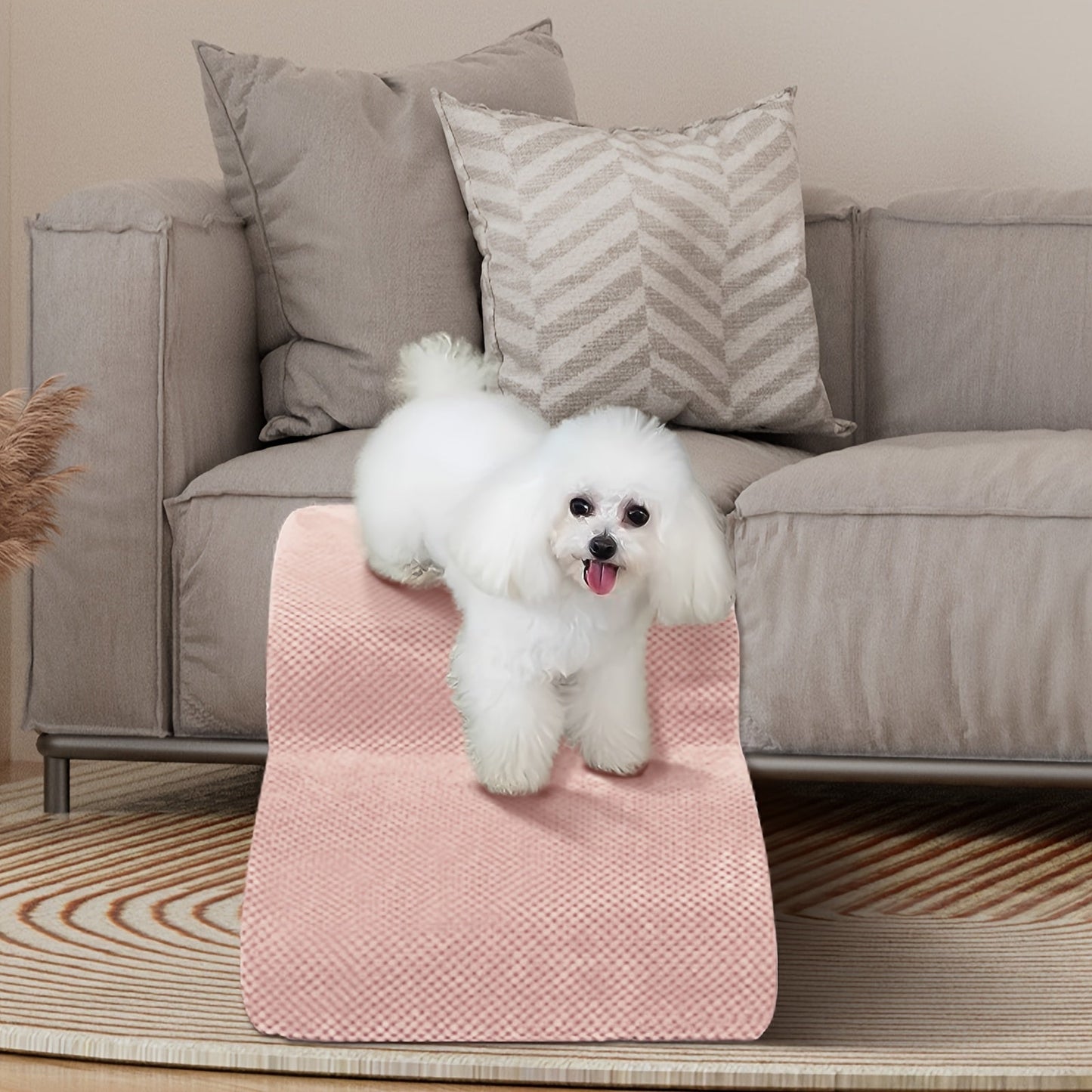 Memory Foam Dog Steps Pet Stairs 2 3 4 Step with Non-Slip Bottom & Washable Cover – Supportive Pet Steps for Sofa Bed, Great for Senior Dogs & Puppies, Multiple Colors