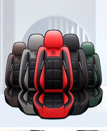 Faux Leather Car Seat Covers Universal Fit – Waterproof & Dirt-Resistant Protective Seat Cover for Cars, SUVs, Vans & Trucks, 1pc / 2pcs / 5pcs Set, Multiple Colors